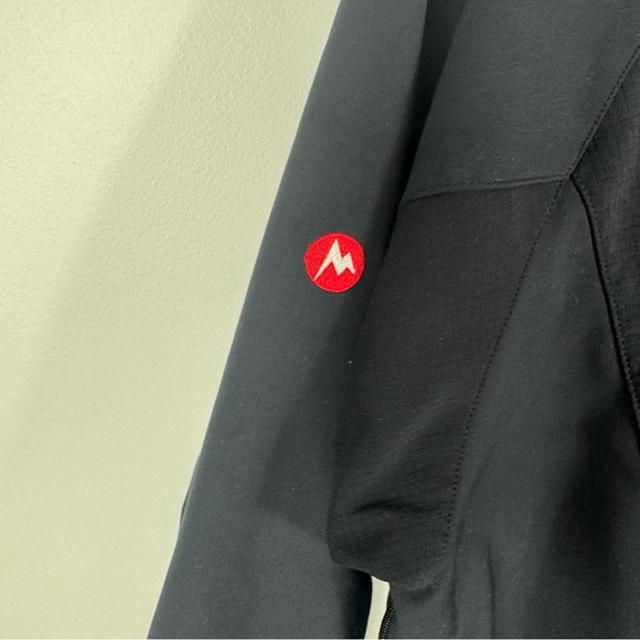Marmot Windstopper Jacket Black Mens Large Windbreaker Full Zip Outdoor Gorpcore - Picture 6 of 9